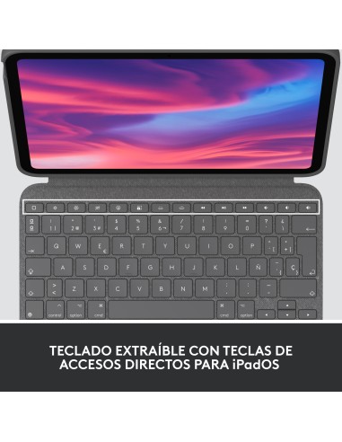 Combo Touch Gris Smart Connector QWERTY Español