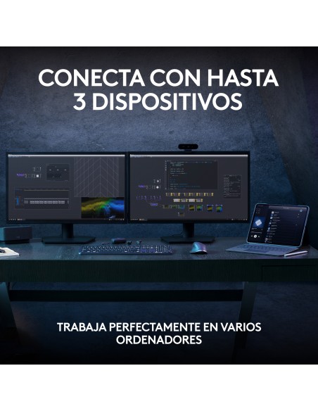 MX Keys S teclado RF Wireless + Bluetooth QWERTY Español Grafito MX Keys S teclado RF Wireless + Bluetooth QWERTY Español Grafito