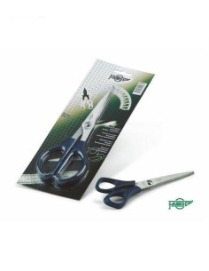 FAIBO TIJERAS OFICINA 16CM SIMÉTRICAS MANGO DE PLÁSTICO AZUL OSCURO -BLISTER-