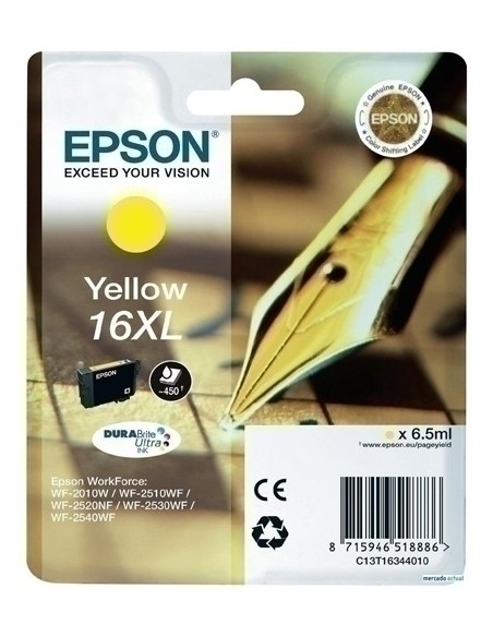 CARTUCHO EPSON T163140 AMARILLO XL WF-2010/2510/2520/2530/2540