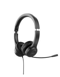 AHW154 Auriculares Alámbrico De mano Oficina/Centro de llamadas USB tipo A Negro