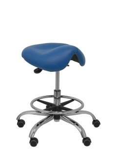 Taburete Alatoz similpiel azul