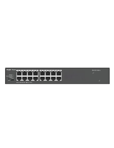 RG-ES116G-L switch No administrado L2 Gigabit Ethernet (10/100/1000) Negro