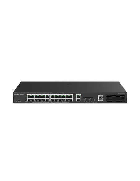 RG-ES228GS-P switch Gestionado Gigabit Ethernet (10/100/1000) Energía sobre Ethernet (PoE) Negro