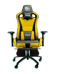 TAL-CAIMAN-YLW silla para videojuegos Silla para videojuegos universal Asiento acolchado