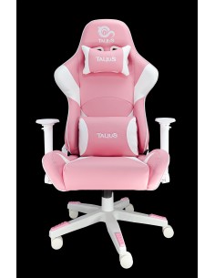 Silla Dragonfly gaming blanco/rosa 2D, butterfly, base nylon, ruedas 60mm nylon, gas clase 4,