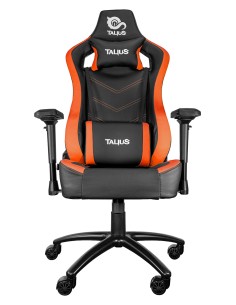 silla Vulture gaming negra/naranja butterfly, base nylon, ruedas nylon