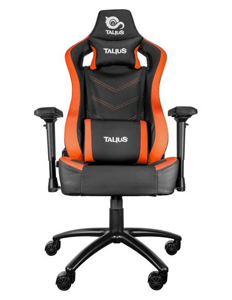 silla Vulture gaming negra/naranja butterfly, base nylon, ruedas nylon