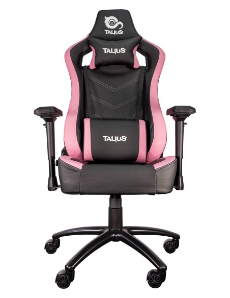 silla Vulture gaming negra/rosa butterfly, base nylon, ruedas nylon