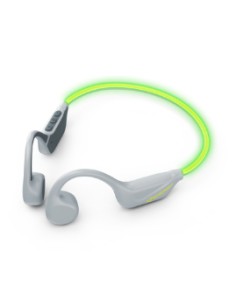 VibeWave Auriculares Inalámbrico gancho de oreja Deportes USB Tipo C Bluetooth Verde, Gris