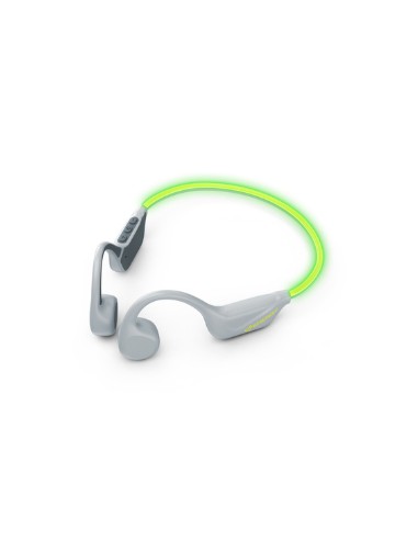 VibeWave Auriculares Inalámbrico gancho de oreja Deportes USB Tipo C Bluetooth Verde, Gris