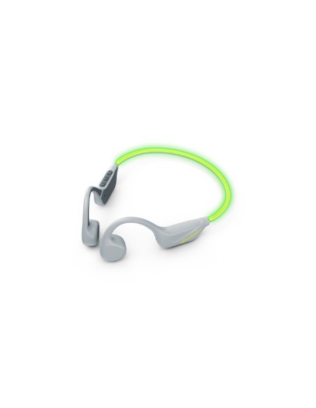 VibeWave Auriculares Inalámbrico gancho de oreja Deportes USB Tipo C Bluetooth Verde, Gris