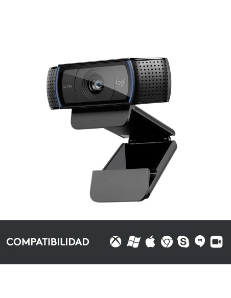 Hd Pro C920 cámara web 3 MP 1920 x 1080 Pixeles USB 2.0 Negro