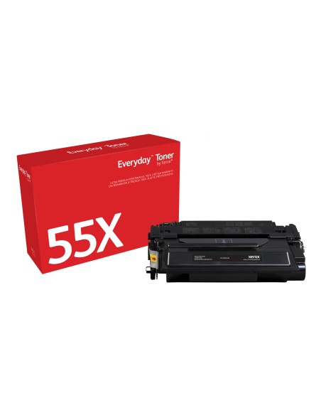 Everyday El tóner Everyday Negro de Xerox es compatible con HP 55X (CE255X/ CRG-324II), High capacity