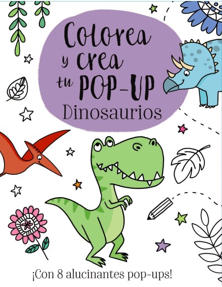 COLOREA Y CREA TU POP UP DE DINOSAURIOS