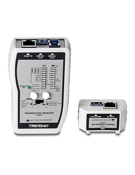 TC-NT3 comprobador de cables de red Plata