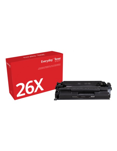 Everyday El tóner Everyday Negro de Xerox es compatible con HP 26X (CF226X/ CRG-052H), High capacity