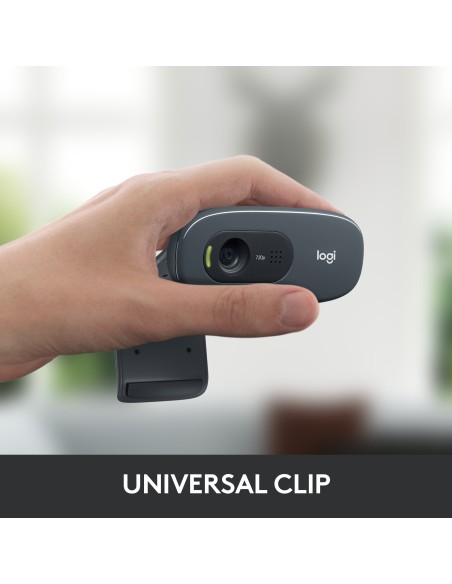 C270 HD cámara web 3 MP 1280 x 720 Pixeles USB 2.0 Negro