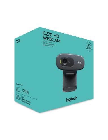 C270 HD cámara web 3 MP 1280 x 720 Pixeles USB 2.0 Negro