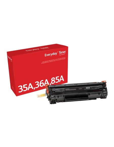 Everyday El tóner Everyday Negro de Xerox es compatible con HP 35A/ 36A/ 85A/ (CB435A/ CB436A/ CE285A/ CRG-125), Capacidad est