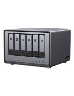 DXP6800 Pro NAS Escritorio Intel® Core i5 8 GB DDR5 Gris, Negro