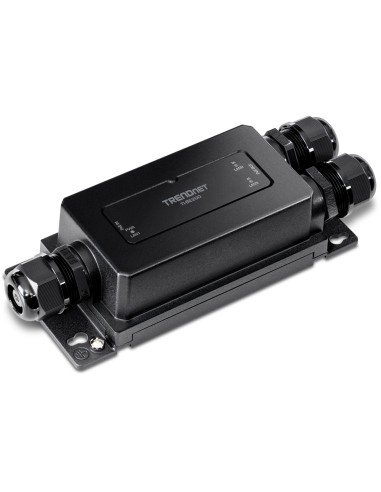 TI-BE200 ampliador de red Transmisor y receptor de red Negro 10, 100, 1000 Mbit/s