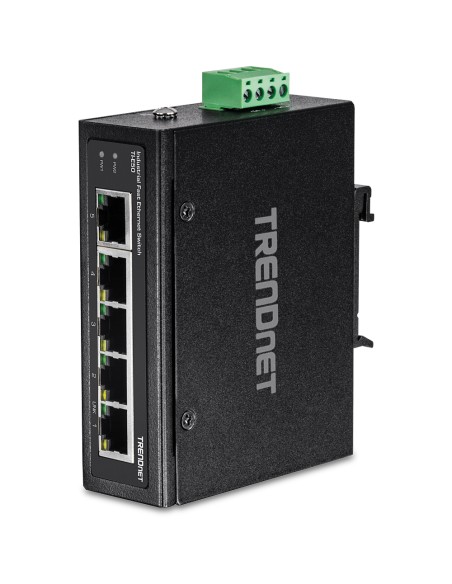 TI-E50 switch No administrado Fast Ethernet (10/100) Negro