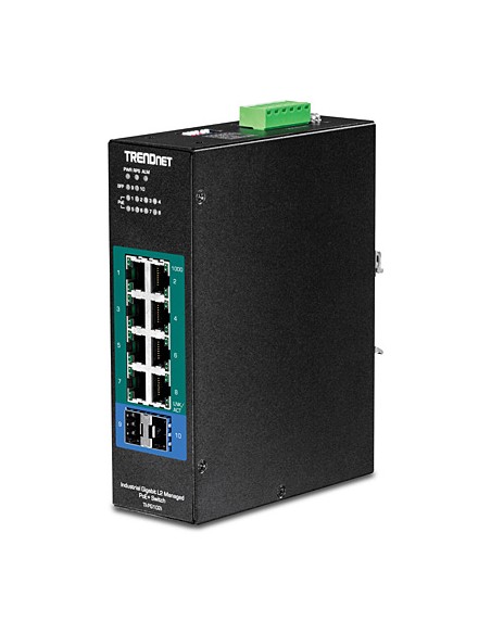 TI-PG102I switch Gestionado L2 Gigabit Ethernet (10/100/1000) Energía sobre Ethernet (PoE) Negro