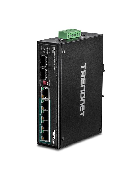 TI-PG62 switch No administrado Gigabit Ethernet (10/100/1000) Energía sobre Ethernet (PoE) Negro
