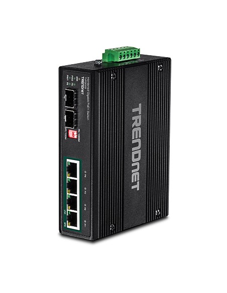 TI-PG62B switch No administrado L2 Gigabit Ethernet (10/100/1000) Energía sobre Ethernet (PoE) Negro