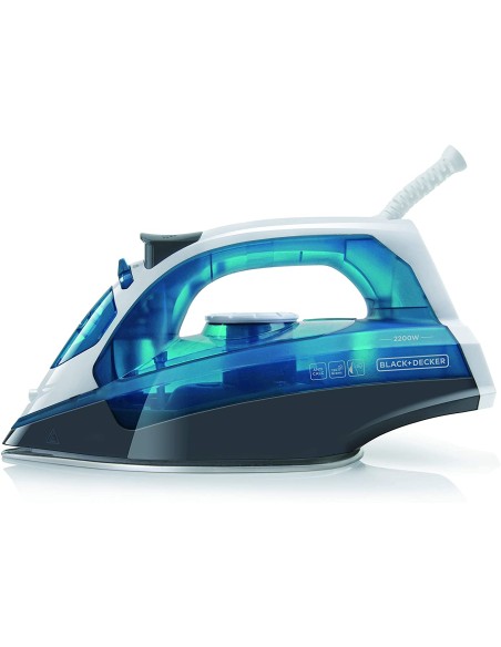 BXIR2200E plancha Plancha a vapor Suela de acero inoxidable 2200 W Negro, Azul, Blanco