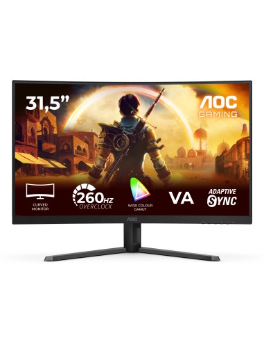 G4 C32G42ZE pantalla para PC 80 cm (31.5") 1920 x 1080 Pixeles Full HD LED Negro, Rojo