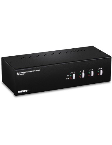 TK-440DP interruptor KVM Negro, Plata