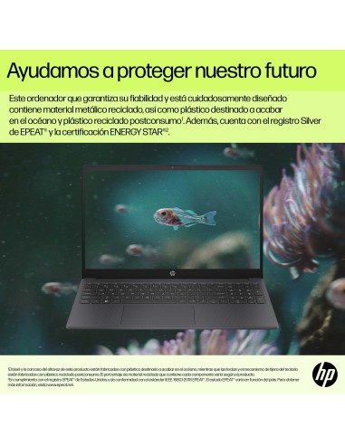 15-fd0036ns Intel® Core i3 i3-N305 Portátil 39,6 cm (15.6") Full HD 8 GB DDR4-SDRAM 256 GB SSD Wi-Fi 6E (802.11ax) Windows 11 