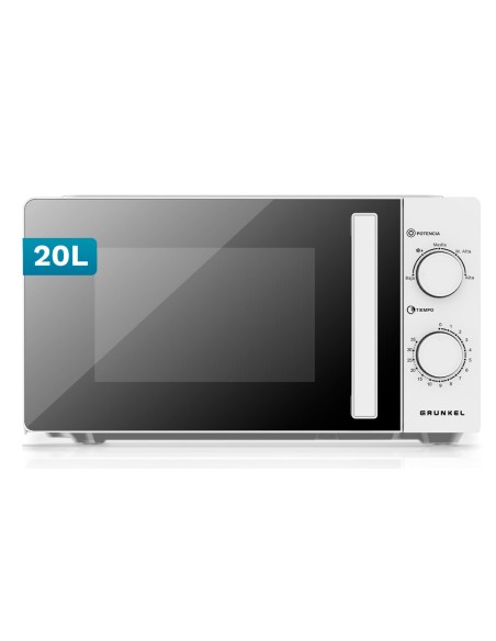 MW-20EASY microondas Blanco, Negro Solo microondas Encimera 20 L 700 W