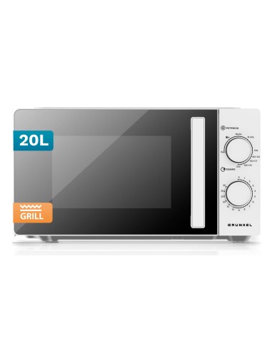 MWG-20GRILL microondas Blanco, Negro Microondas con grill Encimera 20 L 700 W