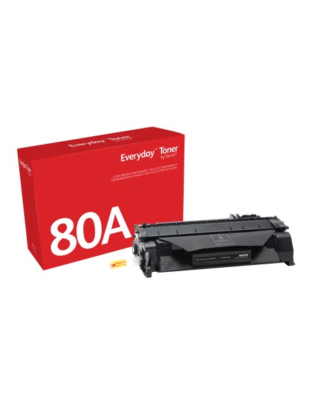 Everyday El tóner Everyday Negro de Xerox es compatible con HP 80A (CF280A), Capacidad estándar