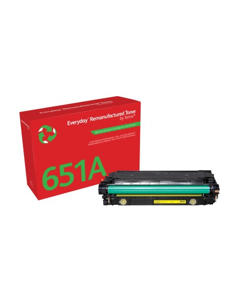 Everyday El tóner Everyday Amarillo de Xerox es compatible con HP 651A/ 650A/ 307A (CE342A/CE272A/CE742A), Capacidad estándar