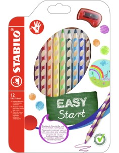  ESTUCHE 12 LAPICES STABILO EASY COLORS ERGONOMICO DIESTROS 