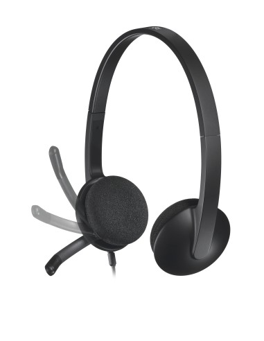 H340 Auriculares Alámbrico Diadema Oficina/Centro de llamadas USB tipo A Negro