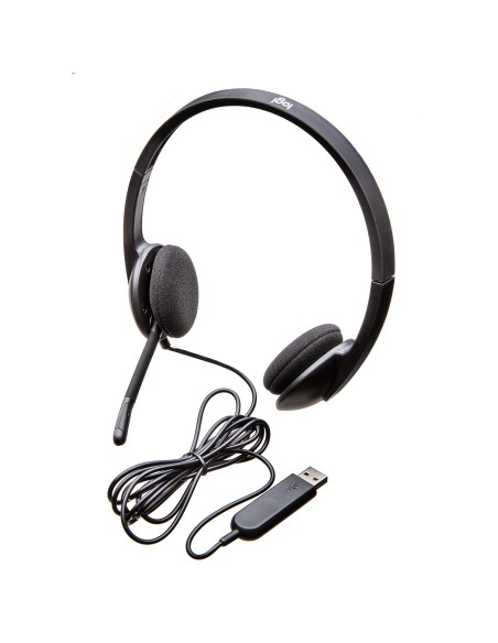 H340 Auriculares Alámbrico Diadema Oficina/Centro de llamadas USB tipo A Negro