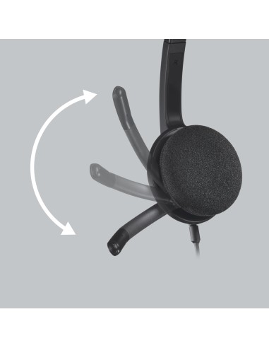 H340 Auriculares Alámbrico Diadema Oficina/Centro de llamadas USB tipo A Negro