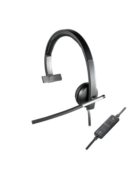 H650e Auriculares Alámbrico Diadema Oficina/Centro de llamadas USB tipo A Negro, Plata