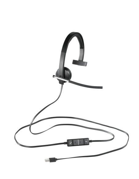 H650e Auriculares Alámbrico Diadema Oficina/Centro de llamadas USB tipo A Negro, Plata