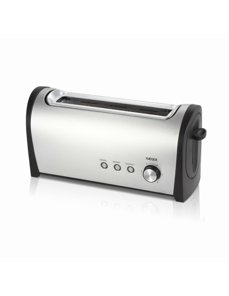 Desayuno 6 2 rebanada(s) 1000 W Negro, Acero inoxidable