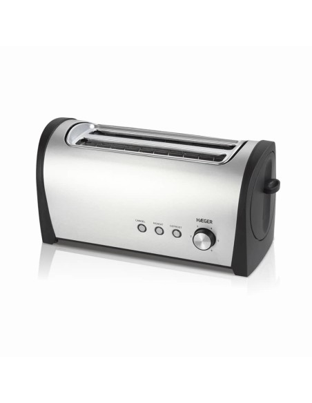 Desayuno Plus 6 2 rebanada(s) 1400 W Negro, Acero inoxidable