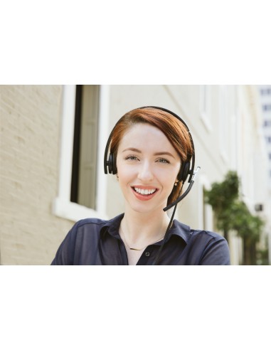 H650e Auriculares Alámbrico Diadema Oficina/Centro de llamadas USB tipo A Negro, Plata