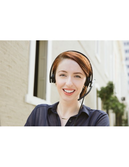 H650e Auriculares Alámbrico Diadema Oficina/Centro de llamadas USB tipo A Negro, Plata