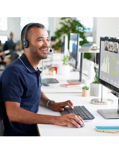 H111 Auriculares Alámbrico Diadema Oficina/Centro de llamadas Gris 2