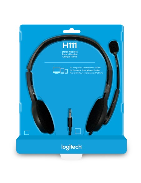 H111 Auriculares Alámbrico Diadema Oficina/Centro de llamadas Gris